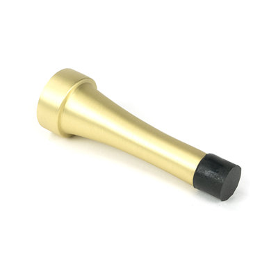 Projection Satin Brass Door Stop