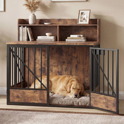 Meubles robustes pour cage de transport pour chien, cage de transport pour animaux de compagnie, cage anti-fugue pour chien, cages de transport pour chiens d'intérieur