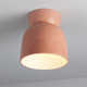 Mira Single Light Ceramic LED Semi Flush Mount