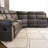 Precita Grey Manual Reclining Sectional