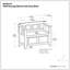 Petit banc de rangement de style transitionnel-67831383