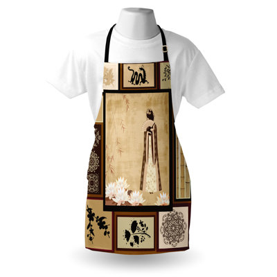 No Pattern Bib Apron