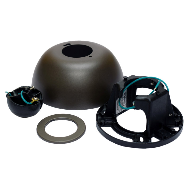 Adaptateur de plafond incliné pour ventilateur de plafond, Grège mat