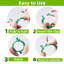 100 Pack Green Plastic Tomato Vine Clips – Reusable Plant Clips for Climbing Plants, Garden, Greenhouse, Indoor Outdoor Plants