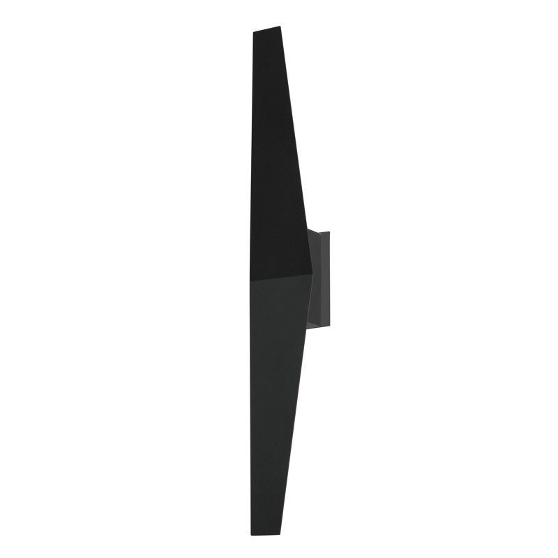 Modern Linear Black Steel Dimmable LED Wall Sconce
