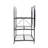 35.63'' W Steel Shelving Unit with Wheels