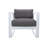 Raylan Outdoor 4 Piece Set In Dark Grey Finish And Charcoal Cushions-2065029456