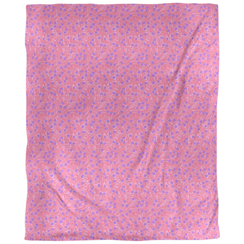 Housse de couette Katelyn Elizabeth, Housse de couette pour très grand lit, Rose/mauve, Microfibre