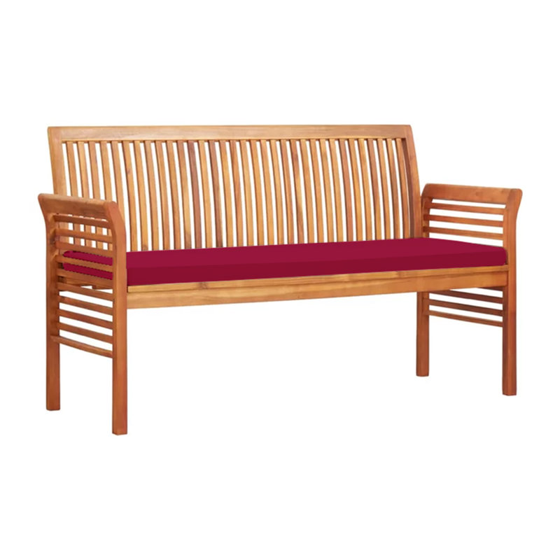 Coussin de siège d'extérieur, 57 po x 19 po, Rouge