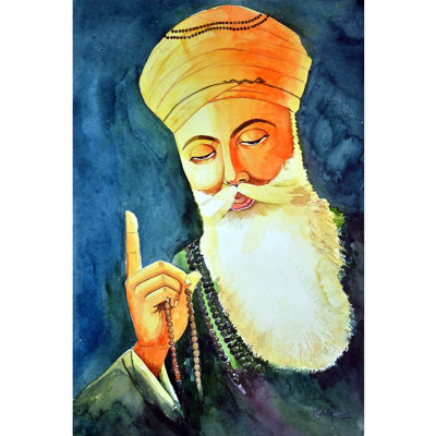 Ek Onkar | Aquarelle de Rajib Agarwal | Décoration murale
