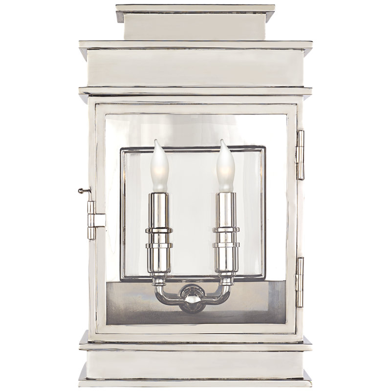 Chapman & Myers Linear Lantern Short, Polished Nickel