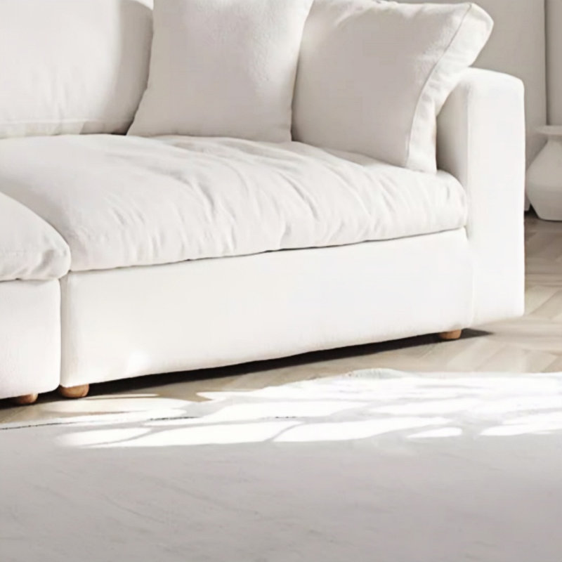 Canapé de salon simple à rangée droite, H 31,5 po x l 122,05 po x P 45,28 po