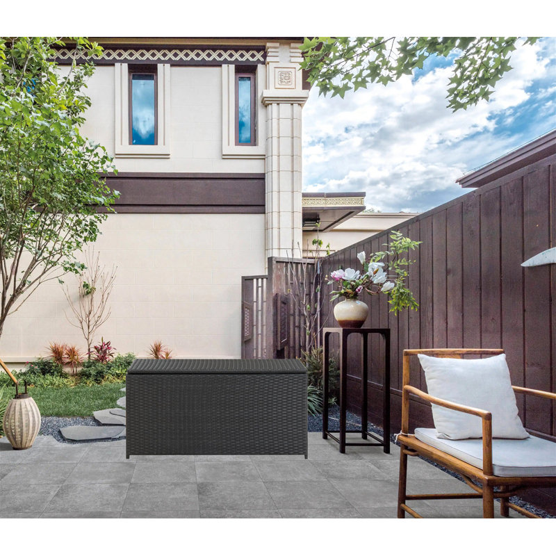 META 100cm W 240L Deck Box, Black