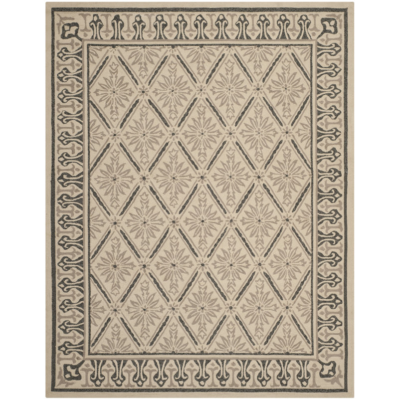 Tapis crocheté à la main de style Southwestern Dormont