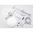 Rainfall Shower Head with Handheld, 10" Shower Head,5 Setting Handheld with Sliding Bar-60164216