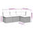 Vidaxl Garden Sofa Set Black, Cream White