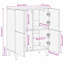 Solid Wood Rectangle Accent Chest