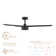 Breeze Collection Smart Indoor and Outdoor 52in 3-Blade Ceiling Fan with Remote Control Works With iOS or Android App