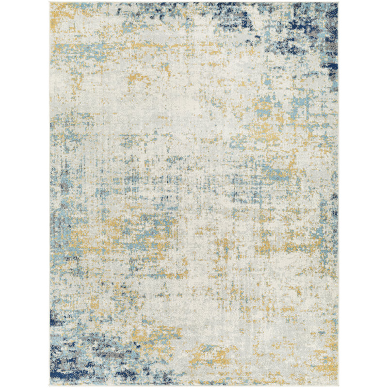 Mckeel Abstract Indoor Rug, Rectangle 5'3" x 7'