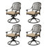 Ensemble de 4 chaises de patio Rosezella