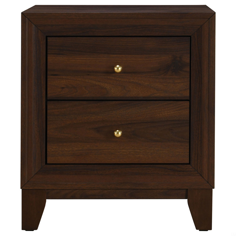 2-Drawer Nightstand Bedside Table