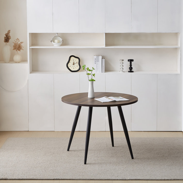 Cerca 100CM Round Dining Table Dark Walnut