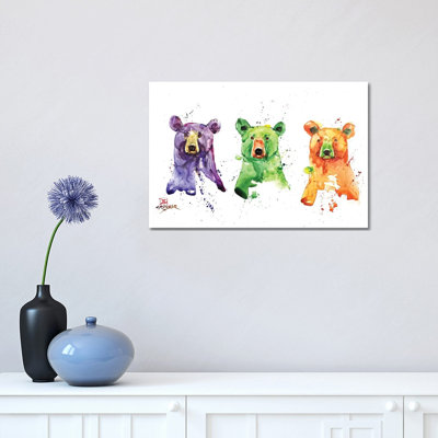 Three Bears 1 Piece Painting on Canvas