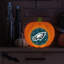 Décoration citrouille en résine avec logo DEL 3D des Eagles de Philadelphie (NFL) | 25 cm