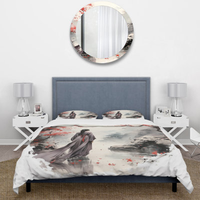 Ensemble de housse de couette en microfibre / polyester Japon Land Of The Samurai VI Bedding