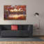 «Red and Gold» par Diane Romanello, art mural sur toile-1263958002