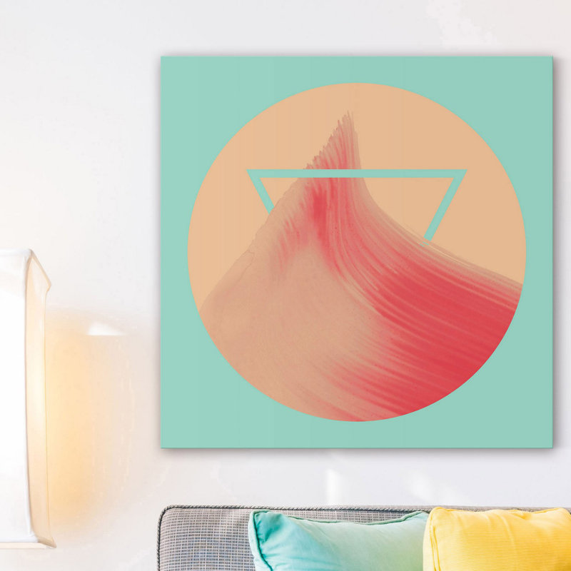 Pink Peak by Bryon White - Wrapped Canvas Painting, 122cm H x 122cm W x 3.81cm D