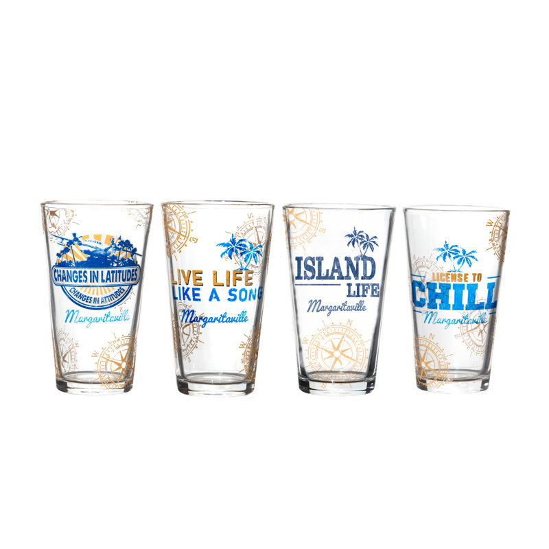 Margaritaville 4 pièces 17 oz. Ensemble de verres Highball