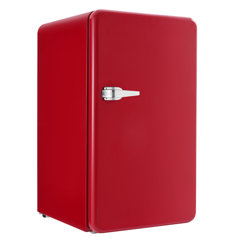 Mini réfrigérateur compact à une porte pour petit réfrigérateur de 3,2 pieds cubes rouge