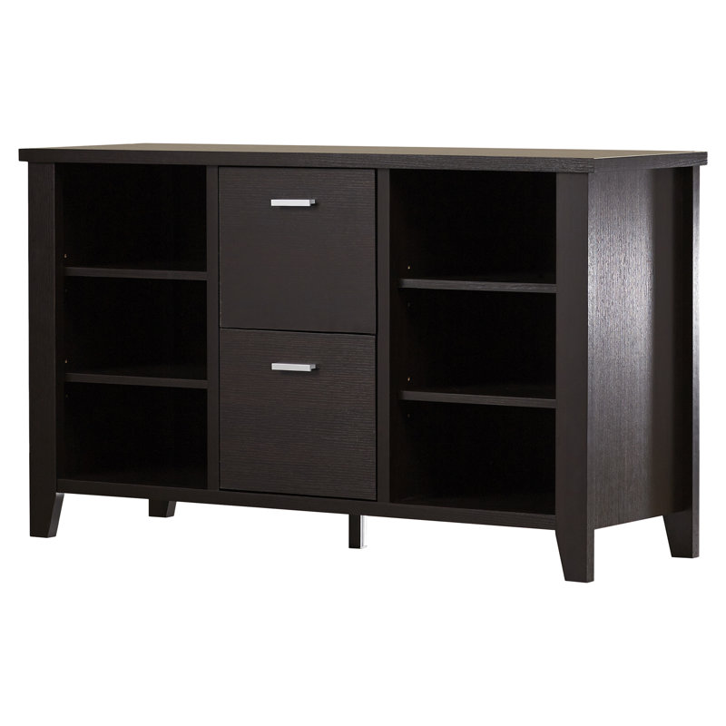 Mccree 120cm Wide 2 -Drawer File Cabinet, Cappuccino