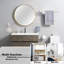 Ensemble d'accessoires de salle de bain en acier inoxydable chromé-93764492