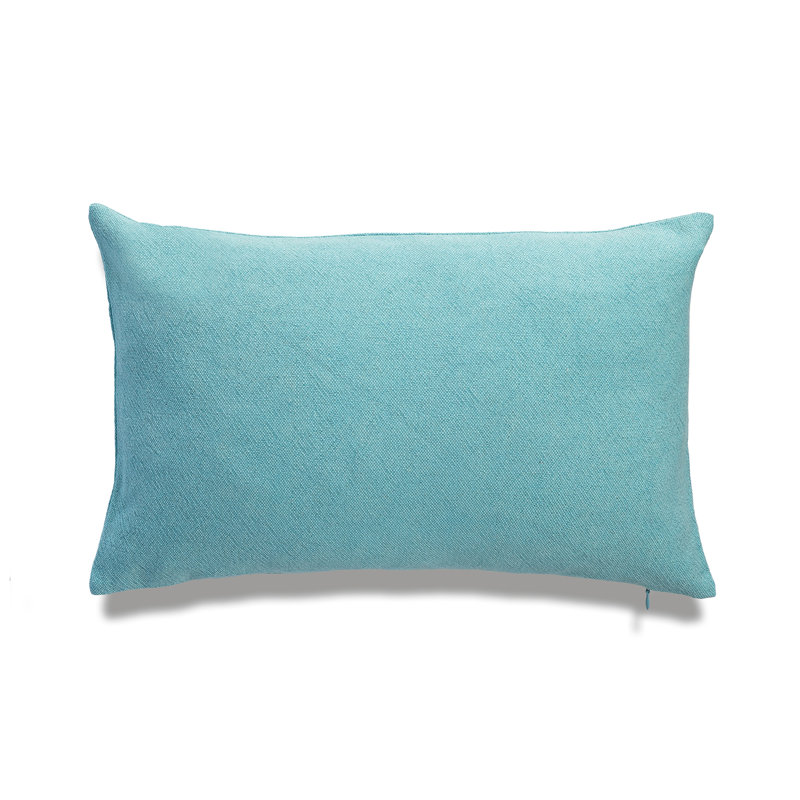 SEATTLE SOLID Linen Throw Pillow, Turquoise
