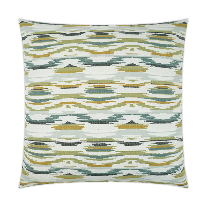 Coussin décoratif Fiesta, Lagon, Carré 24 po