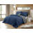 Swift Home Soft Reversible Duvet Cover Set, Button Closure & Interior Ties, All-Season Bedding-2142459485-2142459473