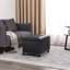  Repose-pieds rectangulaire en similicuir avec roulettes-1139717762