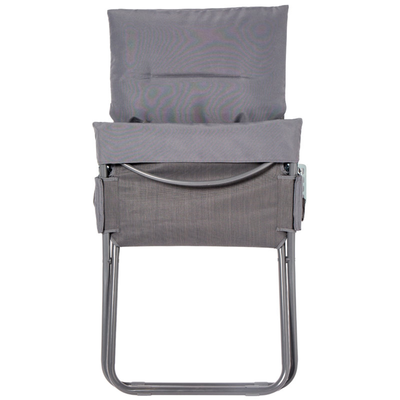 Chaise de terrasse pliante avec coussin Antrice