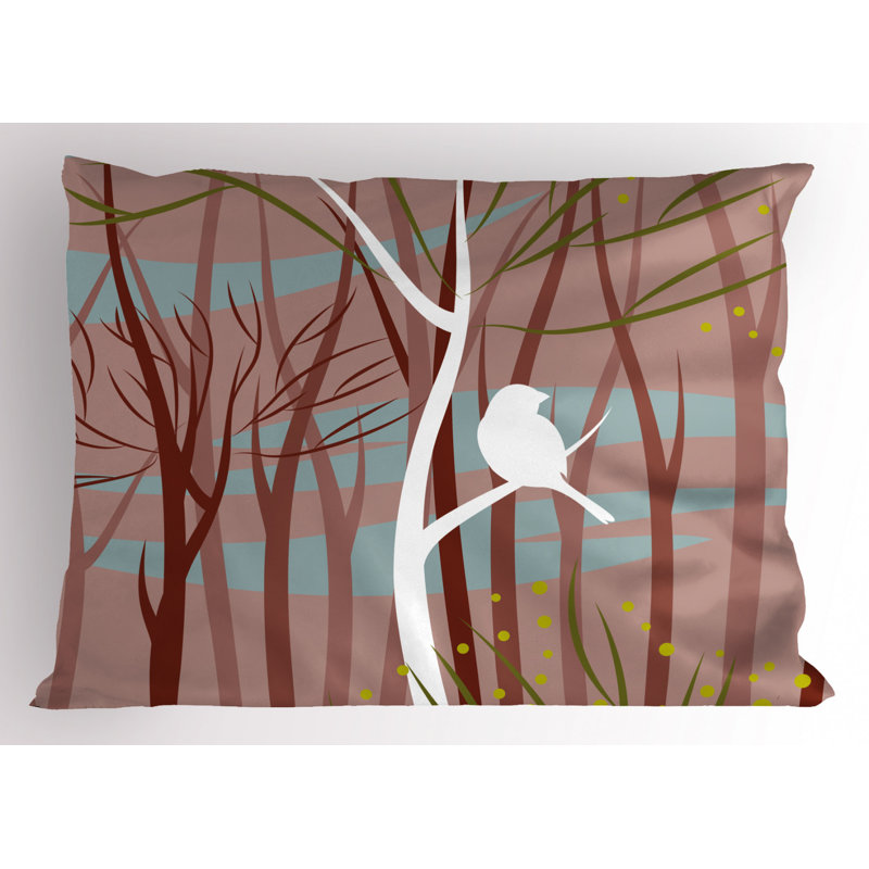 Forest Polyester Toile Sham Set, Queen