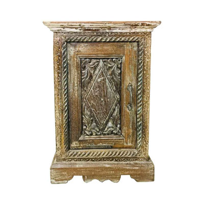 Ajeet 46cm W Solid Wood Bedside Table