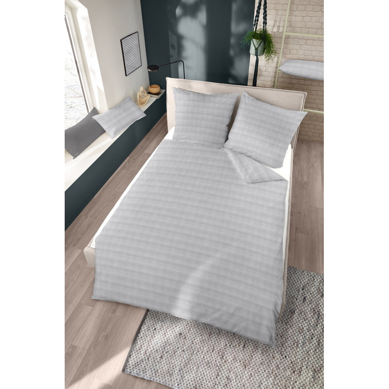 No Pattern Duvet Cover Set with Pillowcases, 135 x 200cm, Brown 