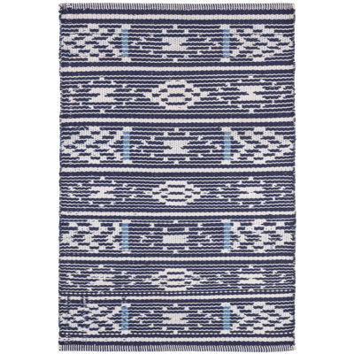 Dharma Blue Handwoven Indoor/Outdoor Rug