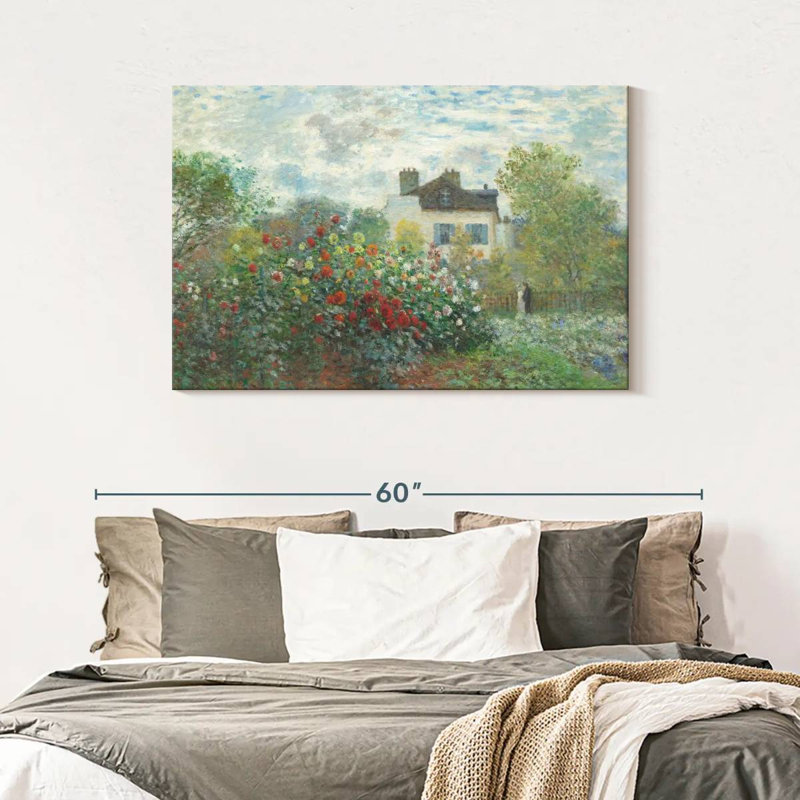 Alvord le jardin de Monet à Argenteuil 1873, H 30 po x l 45 po