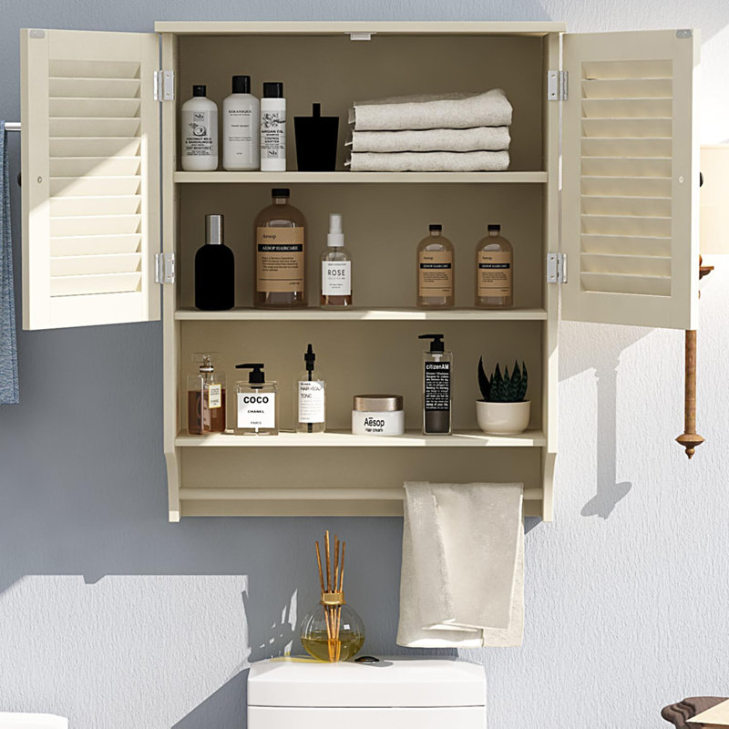 Armoire de salle de bain murale Tanyon, Beige