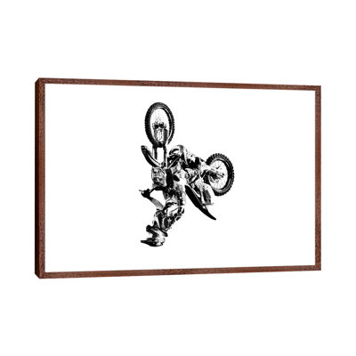 Motocross Flip White - Print on Canvas