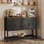 Armoire à quatre tiroirs avec tablette à lattes Modern Farmhouse Console