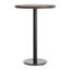 30" Round Solid Wood Commercial Tabletop with 18" Bar Height Base-948068902-948069850-948069849