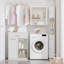 Wood Cabinet Laundry Hamper with Handles